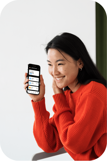 Woman using Liteclerk app